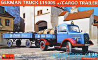 German Truck L1500S w/cargo trailer